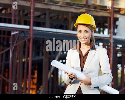 Femme rire rires Banque D'Images