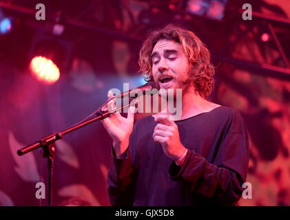 Festival de Glastonbury, Somerset, 26 juin 20, 2016 Matt Corby en live sur la scène John Peel Banque D'Images