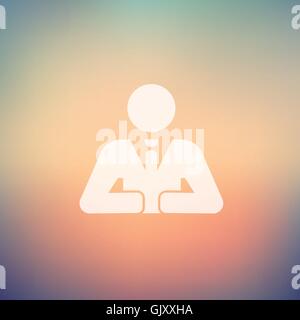 En homme d'icône de style plat Illustration de Vecteur