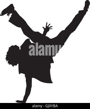 Break Dance Illustration de Vecteur