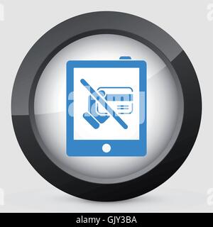 Carte de crédit interdit Illustration de Vecteur