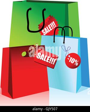 ensemble de sacs Illustration de Vecteur