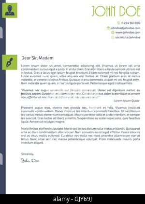 La conception simpliste lettre Illustration de Vecteur