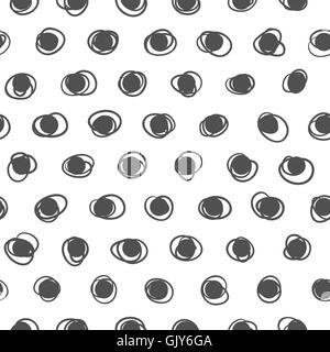 Un motif en noir et blanc. Polka Dot de texture. Mode élégante Imprimer Illustration de Vecteur