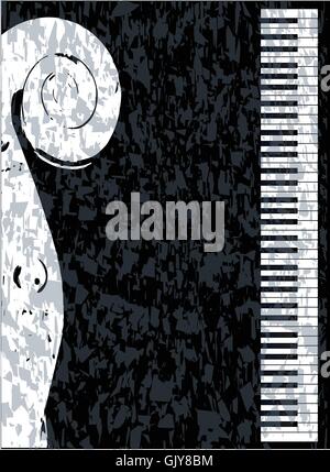 Piano et Violon Illustration de Vecteur