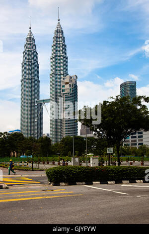Les Tours Petronas à Kuala Lumpur Banque D'Images