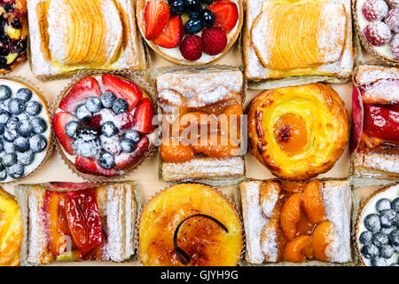 Pâtisseries tartes aux fruits Banque D'Images