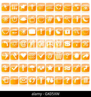 Bouton Panier email Banque D'Images