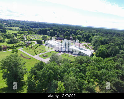 Vue aérienne sur le jardin botanique, à pirita, Tallinn, Estonie Banque D'Images