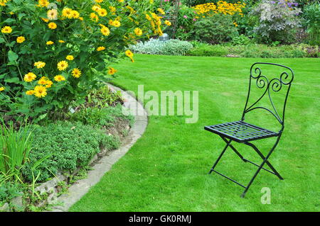 chaise de jardin Banque D'Images