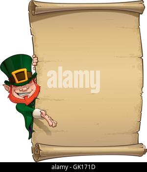 Papyrus St Patrick Illustration de Vecteur