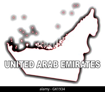 Emirats Arabes Unis Illustration de Vecteur