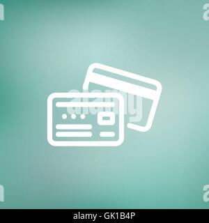 Carte d'identification de l'icône de la ligne mince Illustration de Vecteur
