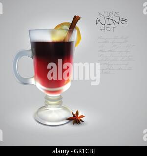 Vin chaud Illustration de Vecteur