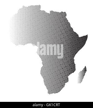 L'Afrique en demi-teintes Illustration de Vecteur