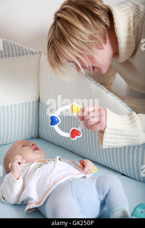 maman mère bébé Banque D'Images