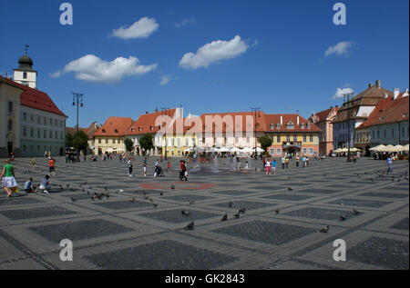 Sibiu - main square Banque D'Images