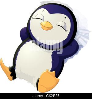 Pingouin, sommeil Illustration de Vecteur