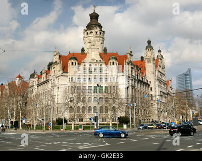 Neues Rathaus Leipzig Banque D'Images