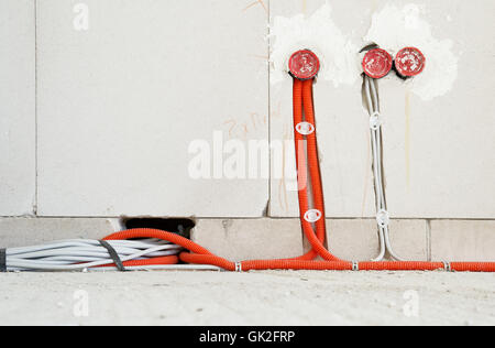 Prise de construction Banque D'Images