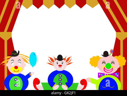 Clowns clown animation Banque D'Images