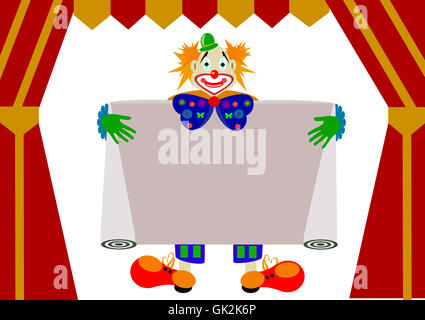 Clowns clown animation Banque D'Images