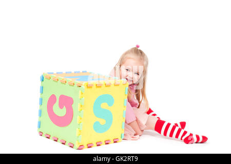 Pieds chaussettes lettres Banque D'Images