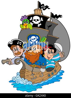 Bateau Bateau des Pirates Banque D'Images