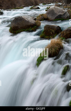 Cascade de Box Canyon, Mille Springs State Park, Earl M. Hardy Box Canyon Springs Nature Préserver, New York Banque D'Images