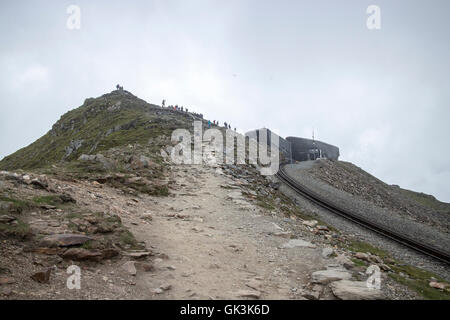 Mont Snowdon, Galles Banque D'Images