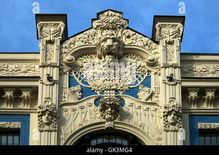 25 Aug 2011, Riga, Lettonie --- quartier Art Nouveau, Riga, Lettonie, Pays Baltes --- Image par © Jeremy Horner Banque D'Images