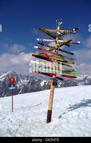 Les autrichiens de la vue des Alpes Banque D'Images