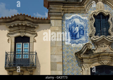 Chapelle de la miséricorde à São João da Pesqueira hameau. Quartier portugais de Viseu, Portugal. L'Europe Banque D'Images