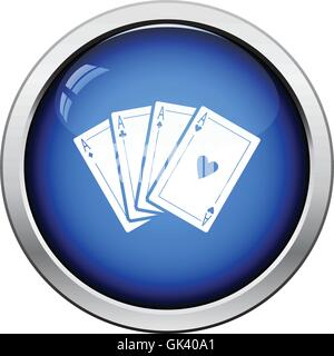 Ensemble de quatre icônes de carte. Bouton brillant design. Vector illustration. Illustration de Vecteur