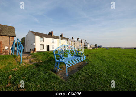 Le village de Seascale sur la côte de Cumbria Banque D'Images