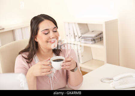 Secrétaire Bureau femme Banque D'Images
