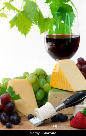 Les raisins de vin rouge Banque D'Images