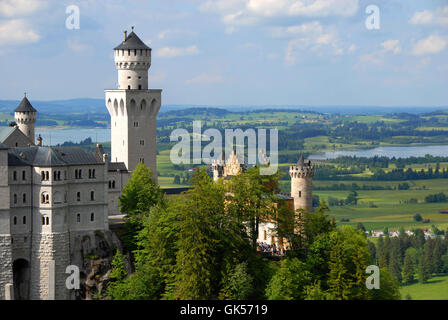 Neuschwanstein château royal Banque D'Images