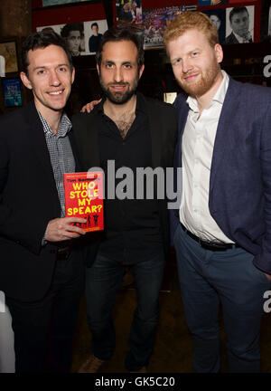 Vous pourrez assister à lancement de livre, "Qui a volé ma lance ?' pour le présentateur et auteur, Tim Samuels comprend : Ben Brusey, Tim Samuels Où : London, Royaume-Uni Quand : 05 mai 2016 Banque D'Images