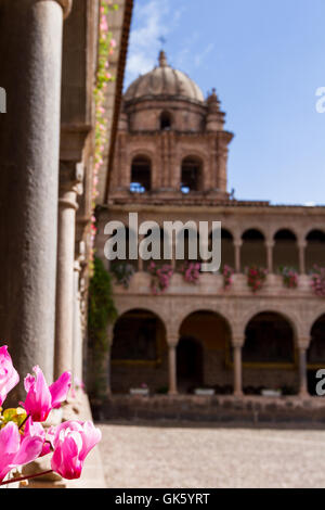 Cusco, Pérou - 14 mai : l'architecture d'intérieur et les détails de l'Templo de Santo Domingo à Cusco. 14 mai 2016, Cusco au Pérou. Banque D'Images