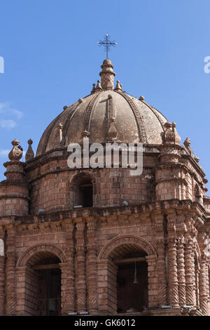 Cusco, Pérou - 14 mai : l'architecture d'intérieur et les détails de la coupole d'el Templo de Santo Domingo à Cusco. 14 mai 2016, Cusco P Banque D'Images