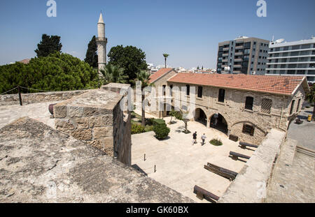 Vue sur Château médiéval de Larnaca à Larnaca, Chypre. Banque D'Images