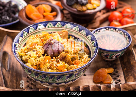 Riz pilaf Oriental Banque D'Images