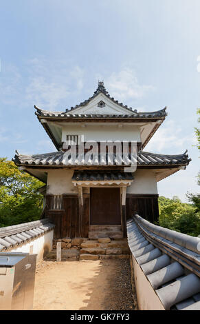 Nijuyagura tourelle de Bitchu Matsuyama Castle (vers 17e c.), Takahashi (Japon) Banque D'Images