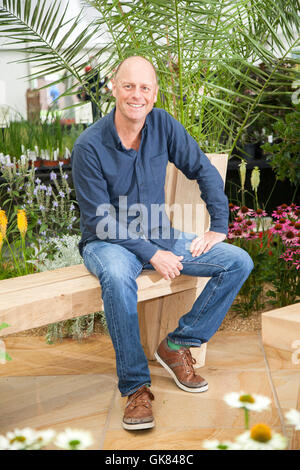 Southport, Merseyside, Royaume-Uni. 19 août, 2016. Southport Flower Show. Expert en jardinage et présentatrice TV Joe Swift au Southport Flower Show. Le plus important événement de l'horticulture en Angleterre, s'attend à des milliers de visiteurs durant les quatre jours de l'événement. Credit : Cernan Elias/Alamy Live News Banque D'Images