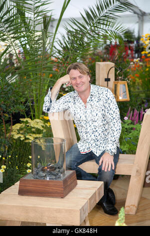 Southport, Merseyside, Royaume-Uni. 19 août, 2016. Jardinier et diffuseur de télévision David Domoney au Southport Flower Show qui est le plus grand événement horticole indépendants en Angleterre, et s'attend à ce que des milliers de visiteurs durant les quatre jours de l'événement. Credit : Cernan Elias/Alamy Live News Banque D'Images