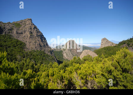 Roque agando sur La Gomera Banque D'Images