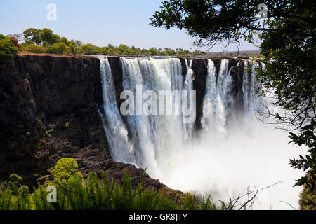 Victoria Falls au Zimbabwe Banque D'Images