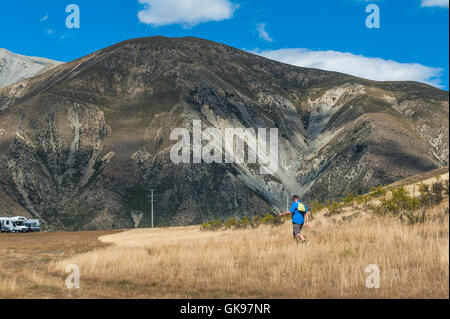 Paysage étrange de la colline du Château dans les Alpes du Sud, Arthur's Pass, île du sud de la Nouvelle-Zélande Banque D'Images