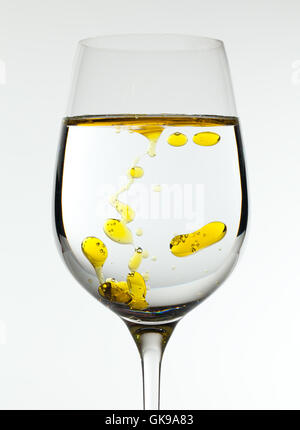 Calice en verre Tumbler Banque D'Images